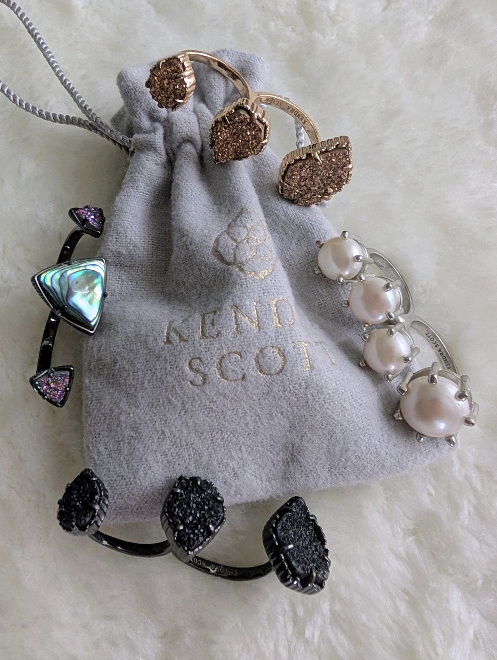Set Of Four Kendra Scott Naomi Double Finger Rings